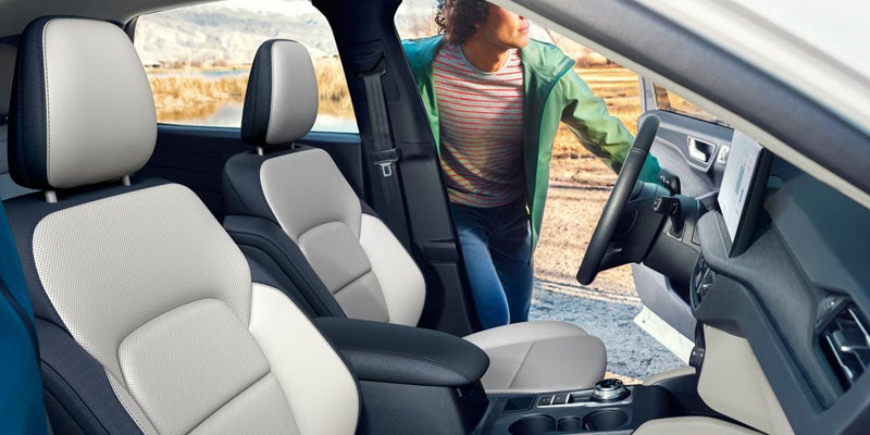 Passengers seated inside the new Ford Escape